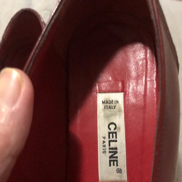 BURGUNDY CELINE LOAFERS size 7 - Need to Break In - Picture 3 of 9
